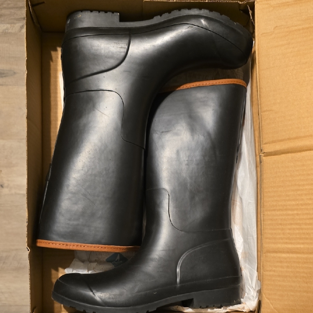 Sperry Black Women's Rain Boots